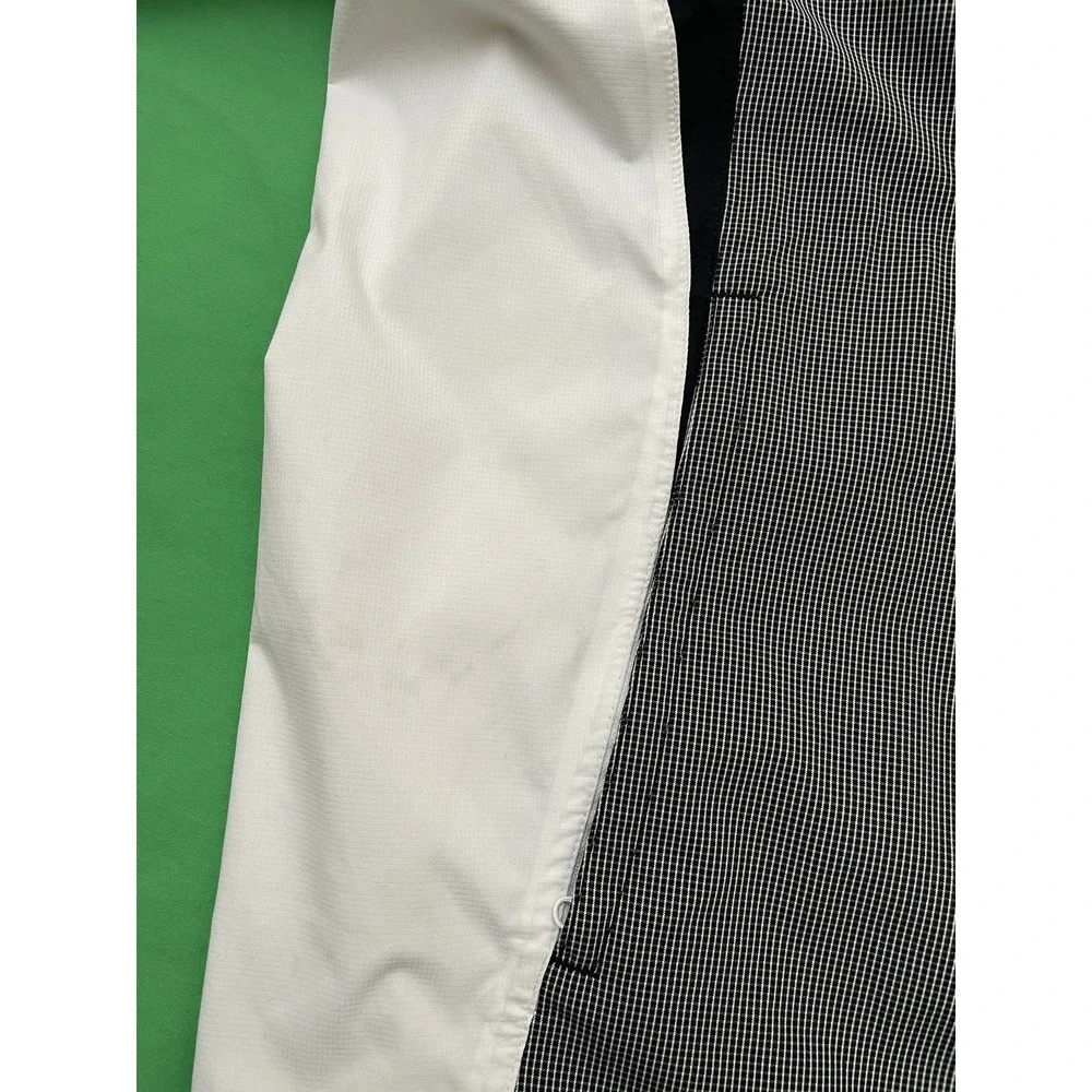 FootJoy Dryjoys Hydrolite Rain Jacket Large Black / White Full Zip Windbreaker - Picture 10 of 10